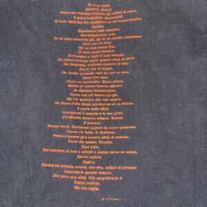 Vtg Carlos Talamo Harley Ci sono vicoli Shirt Sz L Hanes Motorcycle Italy Poem